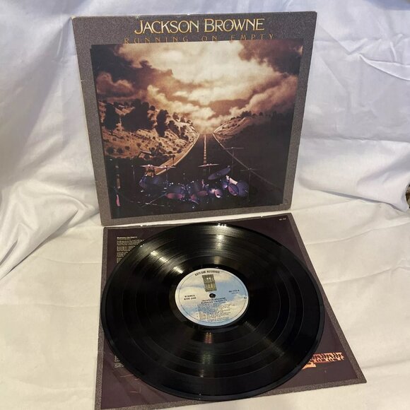 Jackson Browne Running On Empty (Vinyl, 1977) Asylum Records 6E-113 VG+ LP - Picture 2 of 11